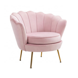 Pink Nordic Leather Shell For Chairs Relaxing Sitting Single Sofa Velvet Living Room Chair