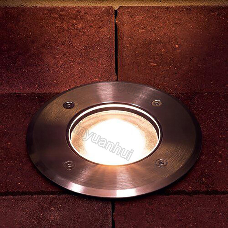 IP65 Waterproof ss 3w 100mm floor recessed deck inground spotlight outdoor landscape ground buried lamp led underground light