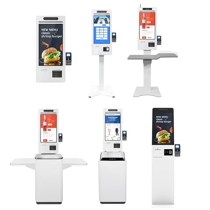 Parking payment machine self service checkout card reader ticket printer payment kiosk for parking lot /fuel filling