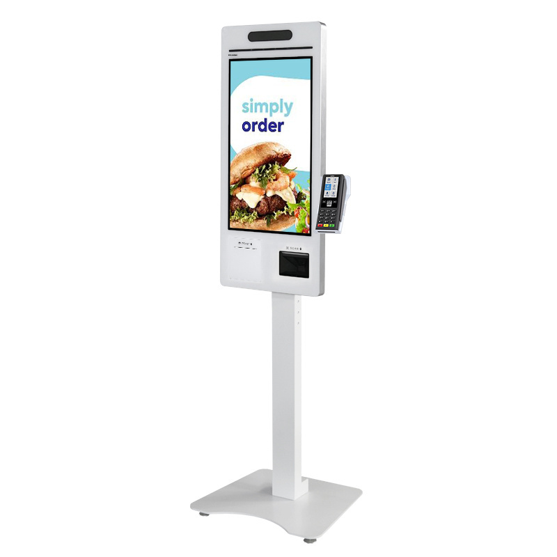 Self service ordering payment machine ticket vending terminal machine for restaurant store supermarket