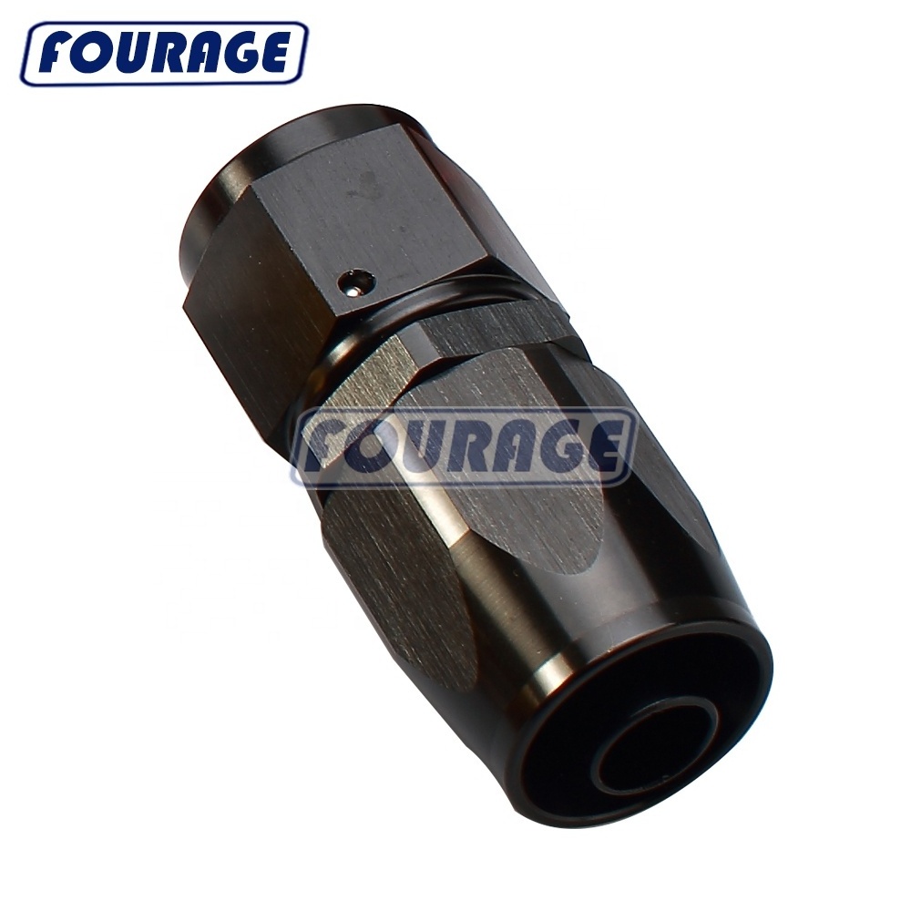 Aluminum Straight Fuel Line Hose Fitting Female -10AN AN10 Thread Equal Tubing Hose Adaptor Connector