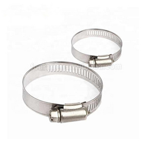 American Type Hose Clamp Stainless Steel 1/2" (12.7mm) Quick Release Worm Drive Gear Pipe Hose Clip Clamp