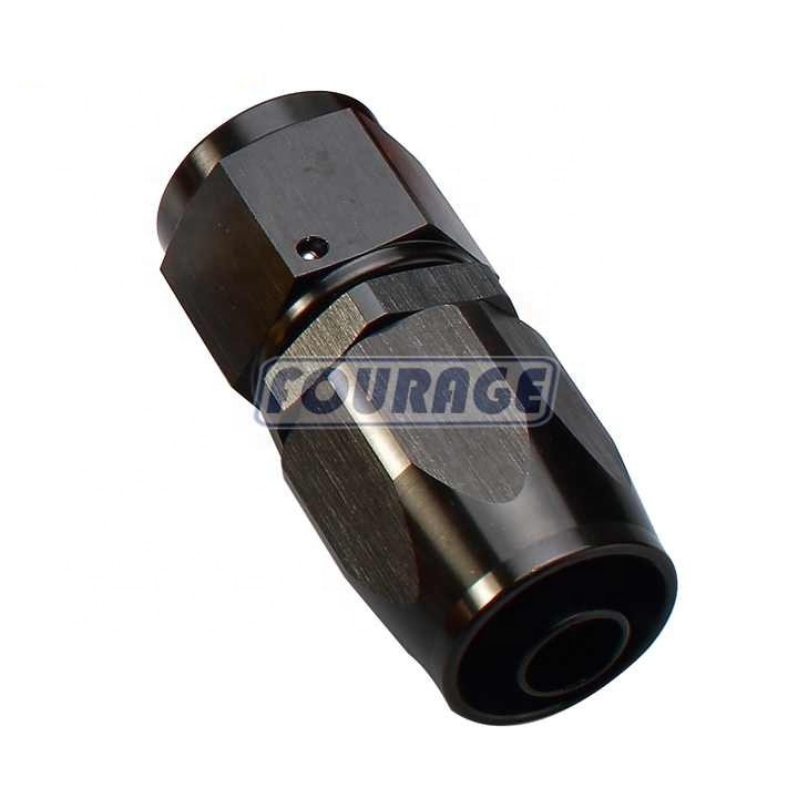 Aluminum Straight Fuel Line Hose Fitting Female -10AN AN10 Thread Equal Tubing Hose Adaptor Connector