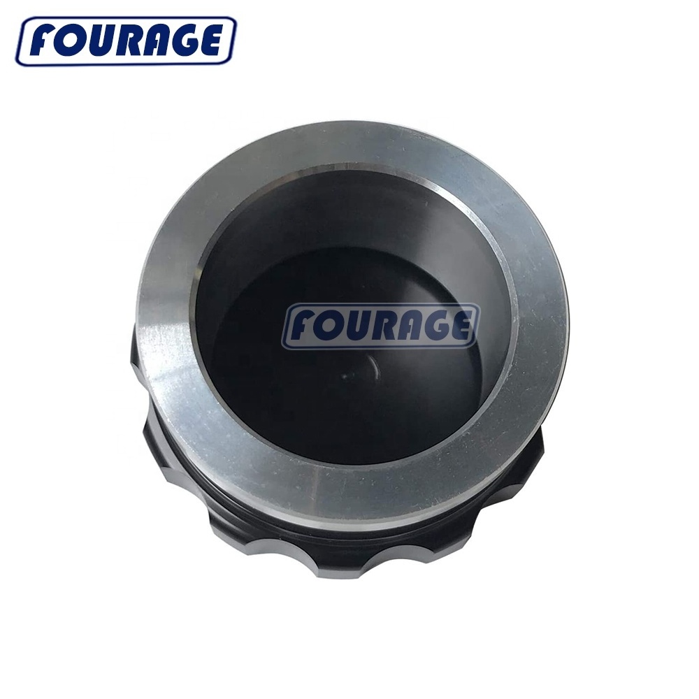 Fourage Natural Aluminum Alloy Filler Neck AN24 Weld On Bung Fuel Tank Screw Cap