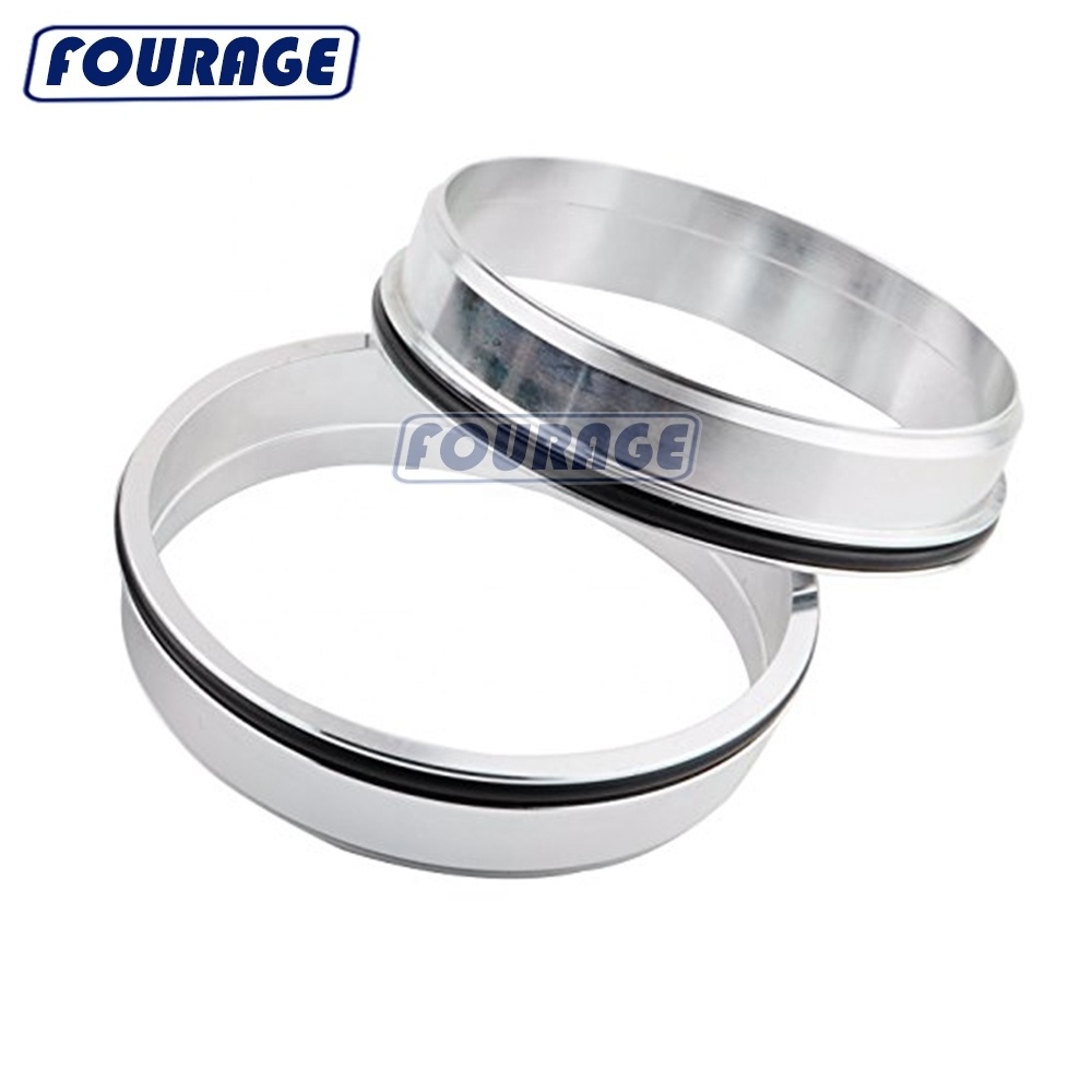 Polished Aluminum O Ring Hose Clamps turbo Pegasus Wiggen Clamshell 2