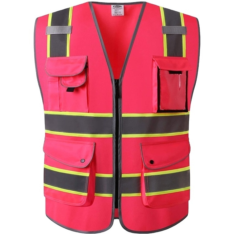 Factory Outlet Reflection White Safety Reflector Jackets Reflective Vest