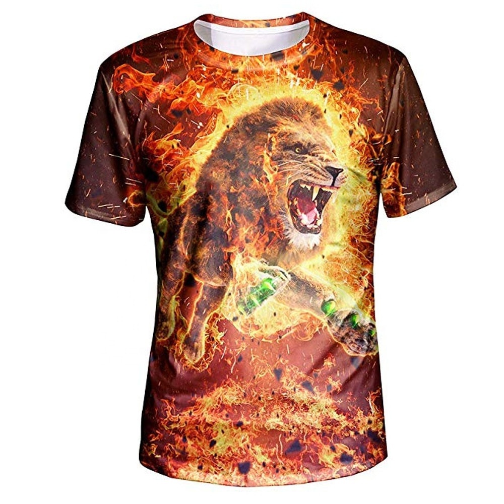 3D tshits  Custom Printed Leopard grain Tie Dye T shirts For Men Wholesale Oversized US Sublimation Bleached T shirts blank