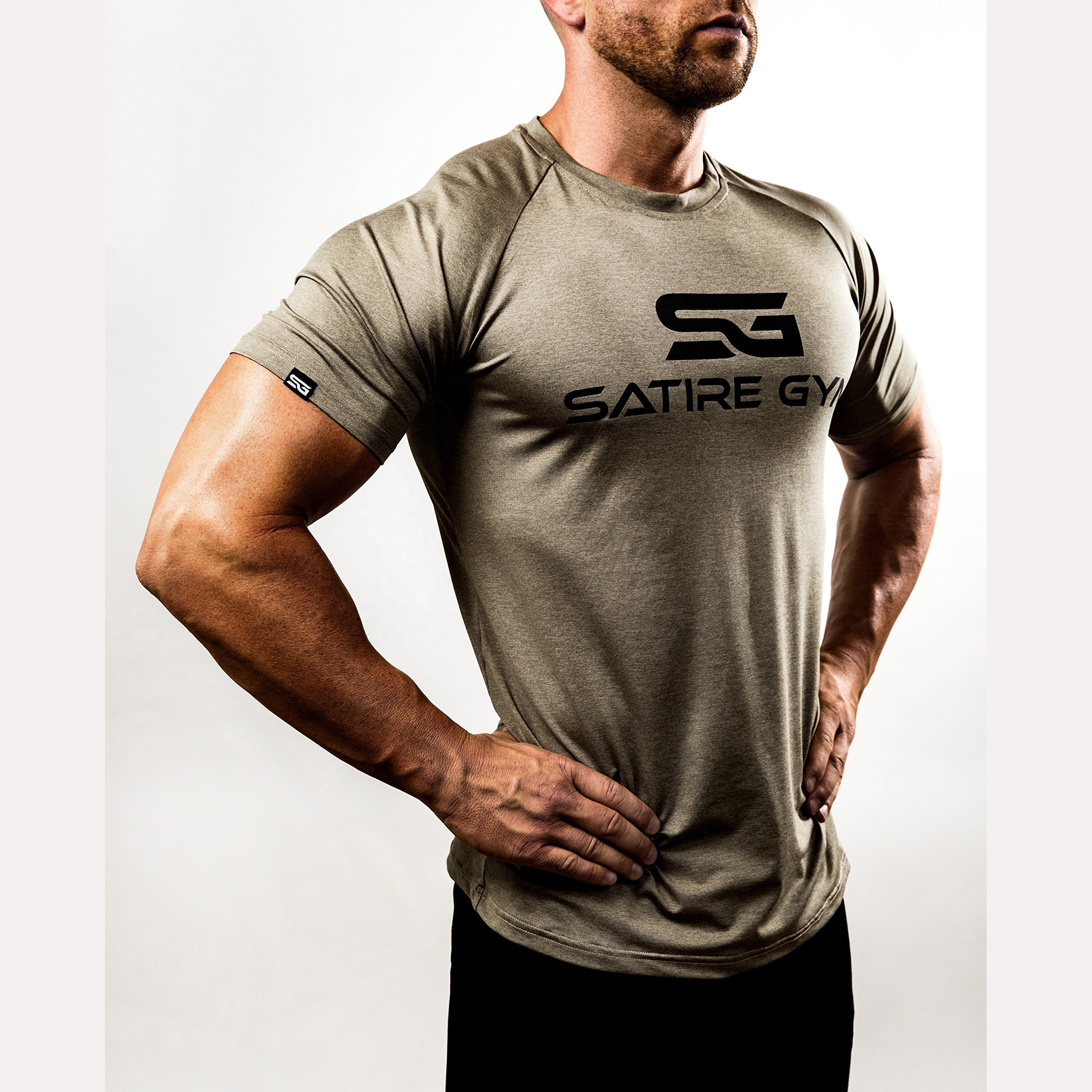 Custom OEM Shirt 100% Bamboo Clothing Men's Plain V Neck Bamboo Gym Cotton Golden Custom Logo Bodybuilding Muscle T-Shirts