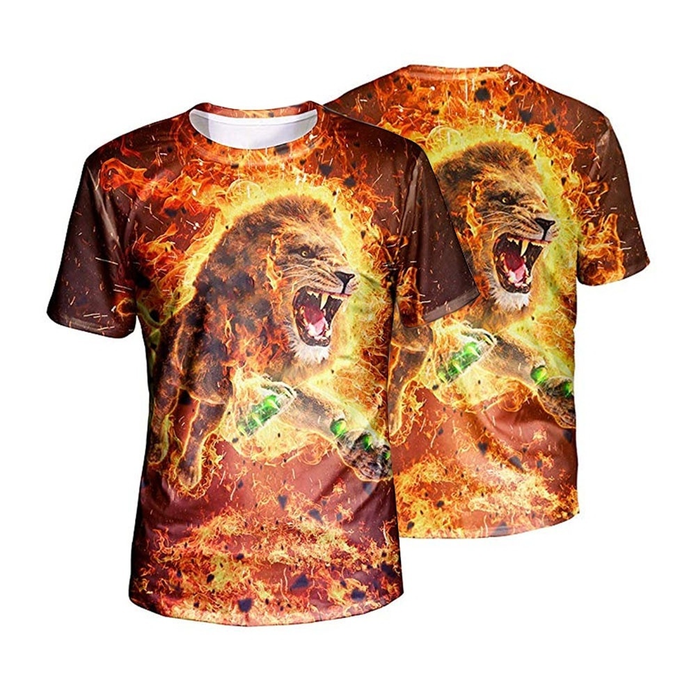 3D tshits  Custom Printed Leopard grain Tie Dye T shirts For Men Wholesale Oversized US Sublimation Bleached T shirts blank