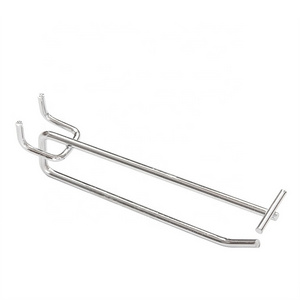 Factory direct sale iron peg hook and three wires pegboard hook metal display hook with price for supermarket