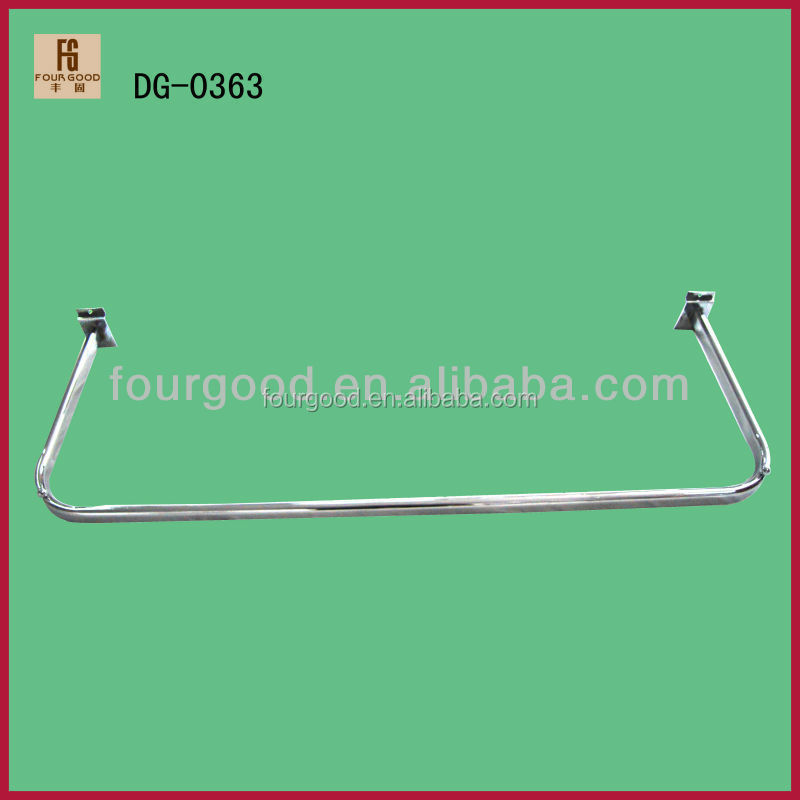 Chrome Plating U Shaped Pipe Hangers/Metal clothes hanging bar