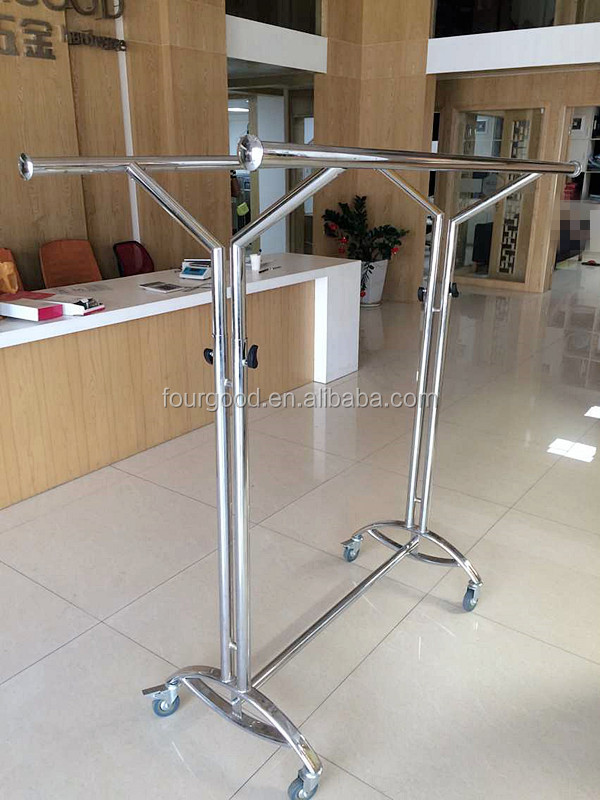 Fashion retail shop fittings metal clothing display rack