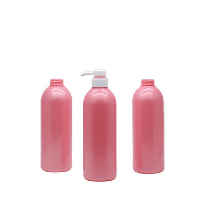 Wholesale New Design custom color cosmetic packaging 600ml shampoo hair conditional shower gel bottle with plastic empty bottles