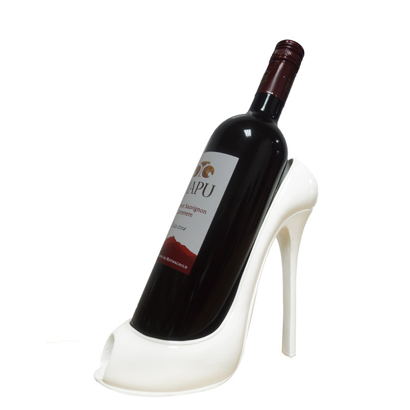 Nice Quality Creative Wedding Cute Decoration Gift Wine Cabinet High Heels Shoe Wine Bottle Holder