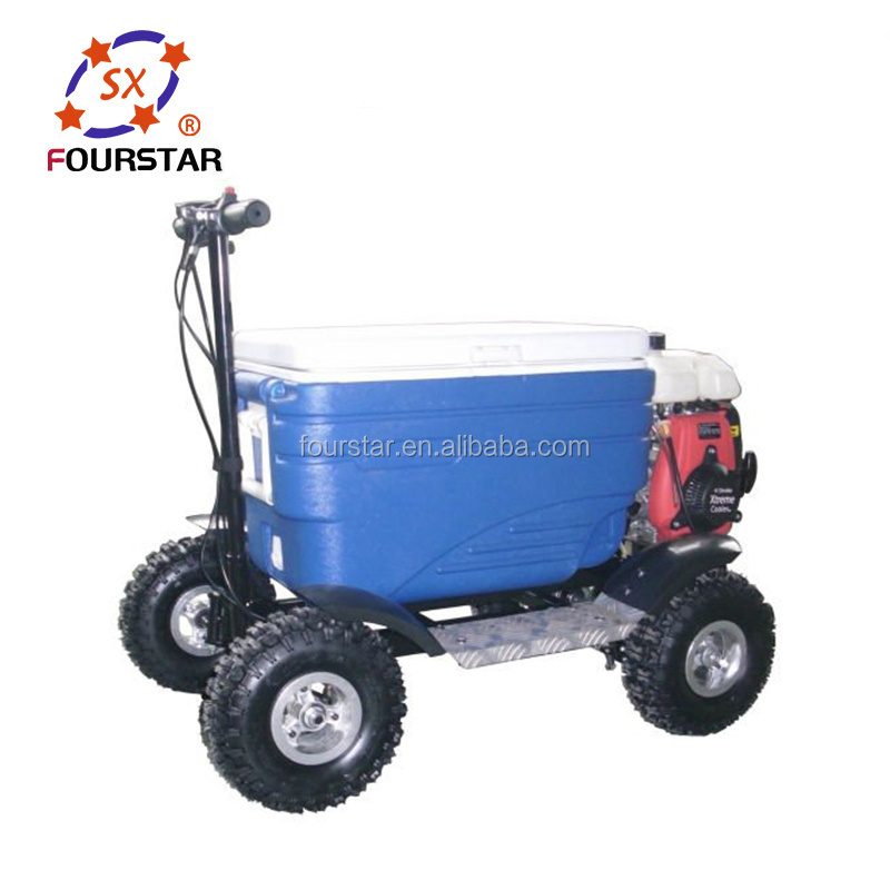 Fourstar cheap 80cc 4 stroke gas powered  motorized cooler scooter