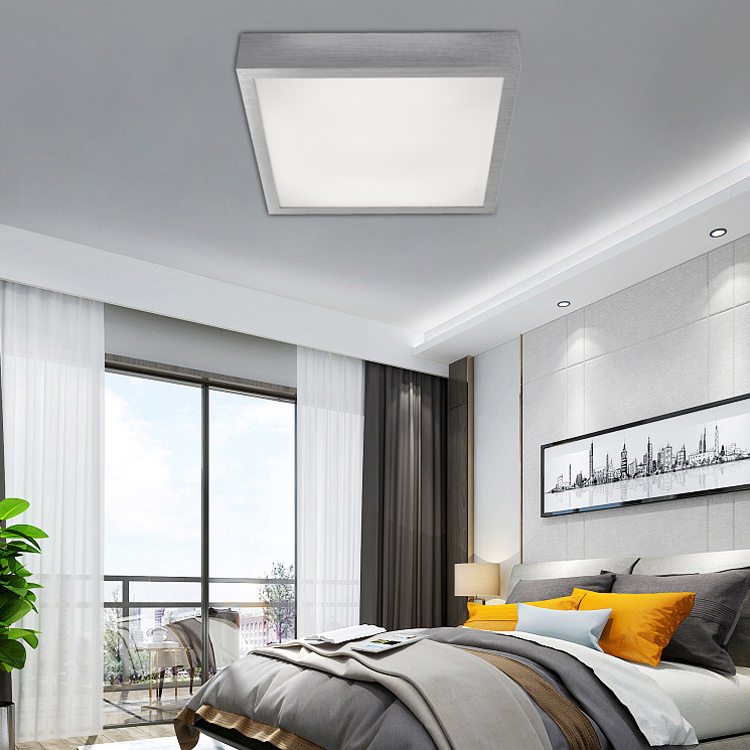 New square 18W LED living room ceiling lamp shade without light source