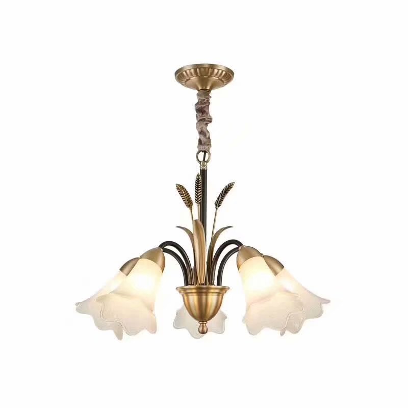 Modern Crystal Chandelier American Country Style Luxury Home Lighting Fixtures For Bedroom Living Room Ceiling Lighting