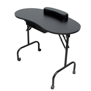 fovnci Manicure Salon Nail cleaner Portable Manicure Table Folding Nail table Station Furniture 1