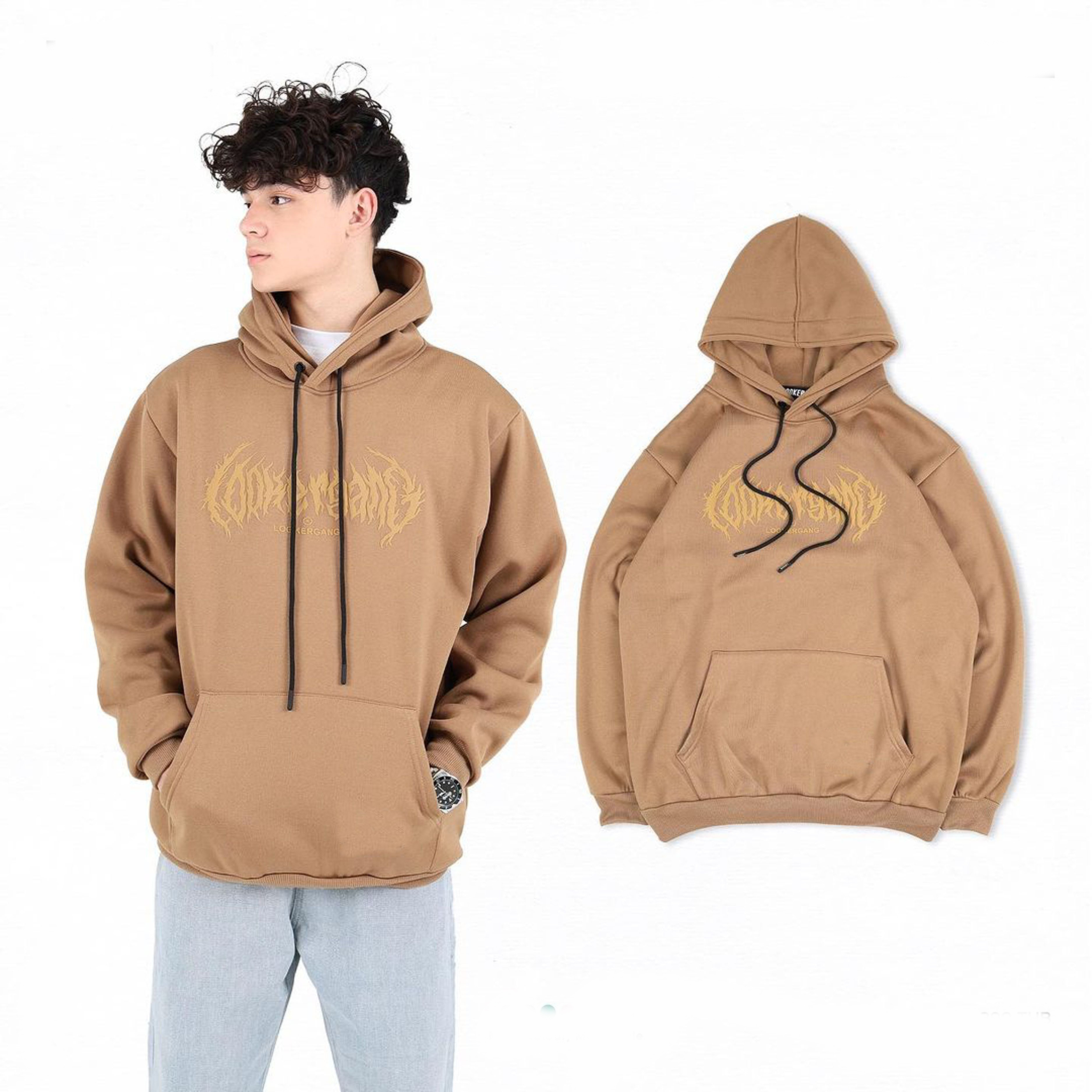 Hot Sell HeavyWeight Cream Cotton Fleece Oversized Hoodies For Men Custom Hood Plus Size Hoodie Sweatshirt Puffy Printed Hoodies