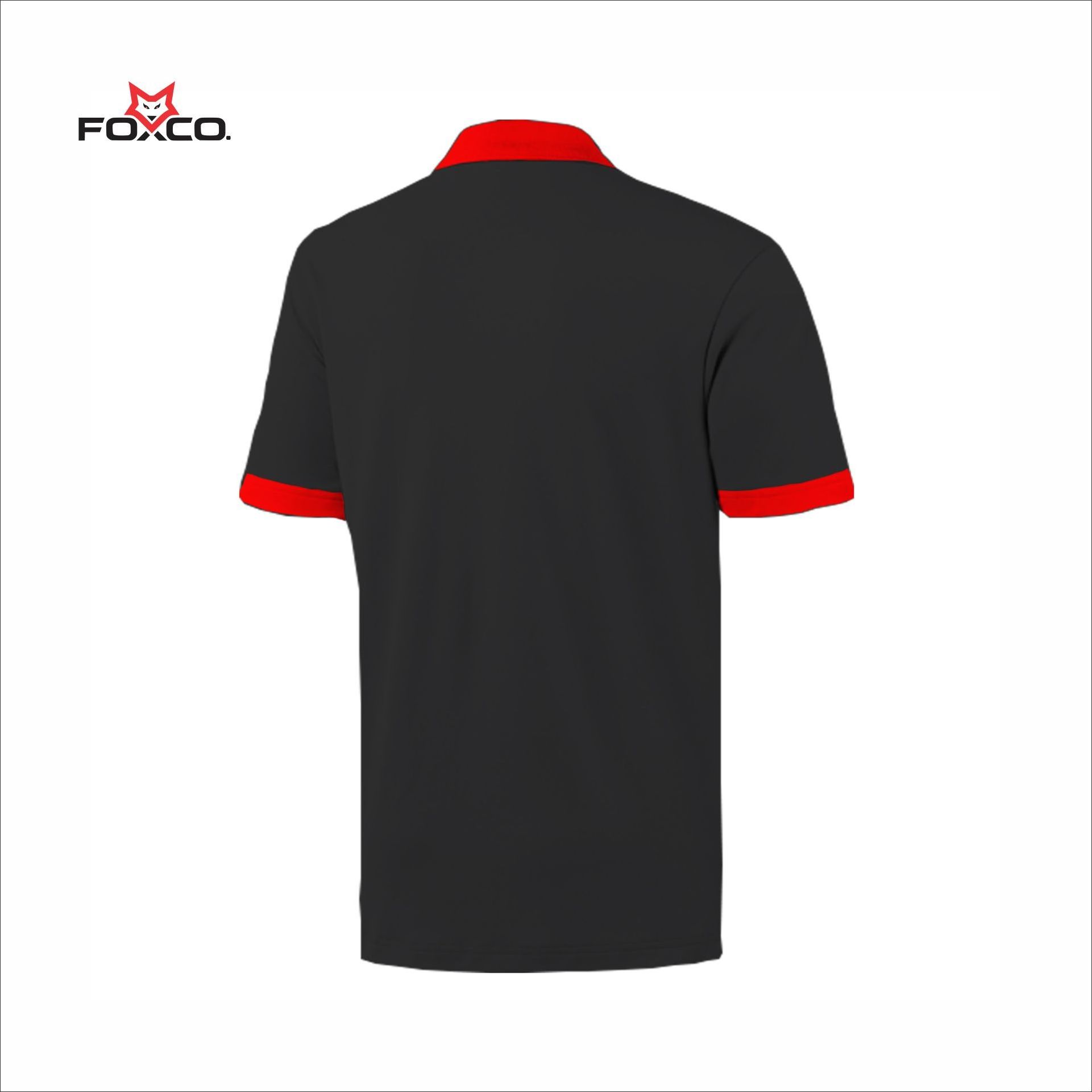 custom logo blank high quality 100% cotton polo shirt with collar black & red polo shirts