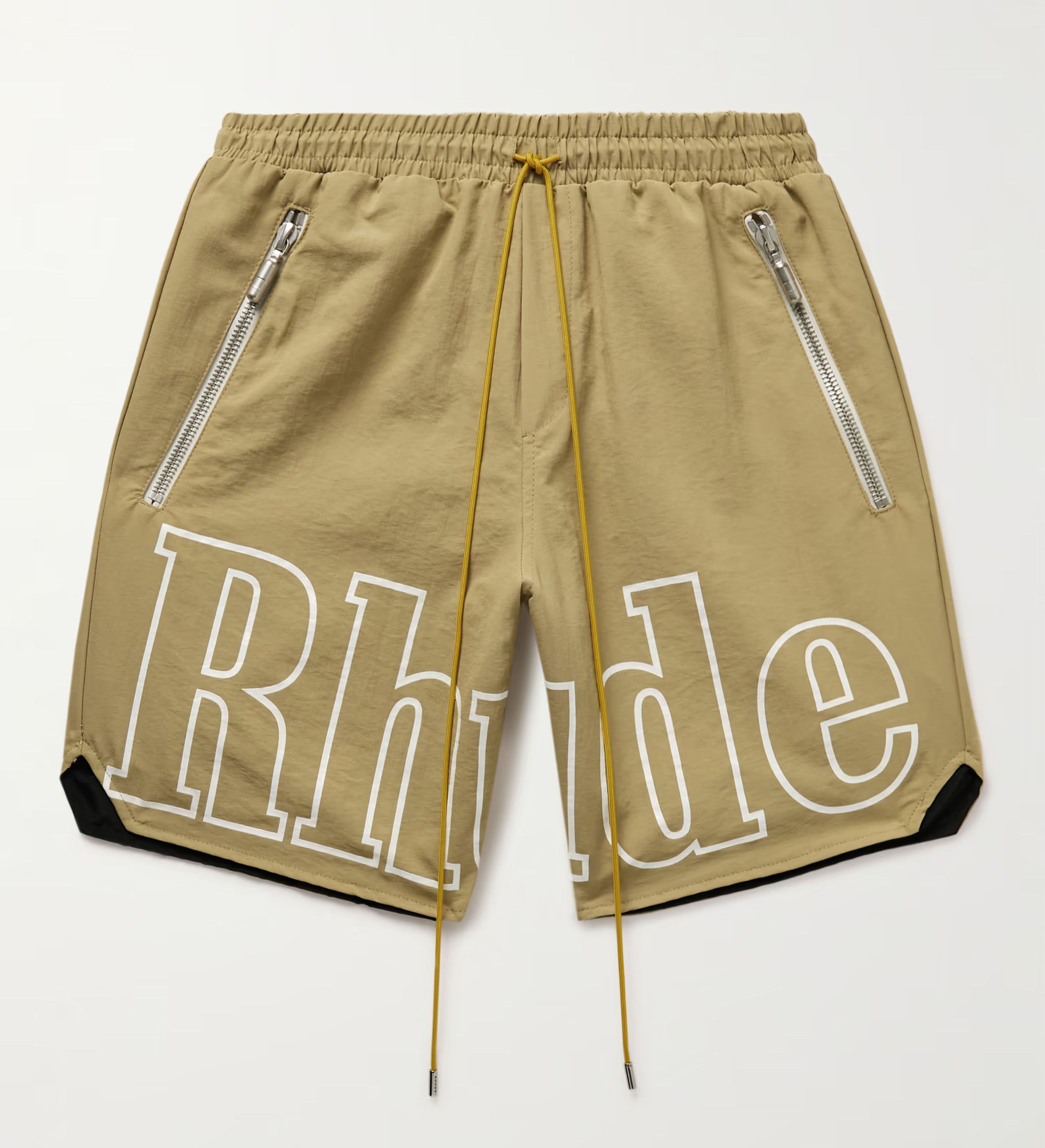 2024 Best Price RHUDE Different Col Side Zipper Custom Nylon Shorts Men / Shorts For Men Wholesale Swim Trunks Custom Shorts