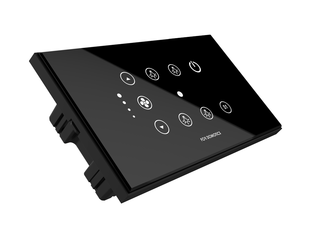 Tuya App Remote Control Black Smart Wall Switch TUYA Wifi 1 FAN/4 ON/OFF Switch from Indian seller and manufacturer