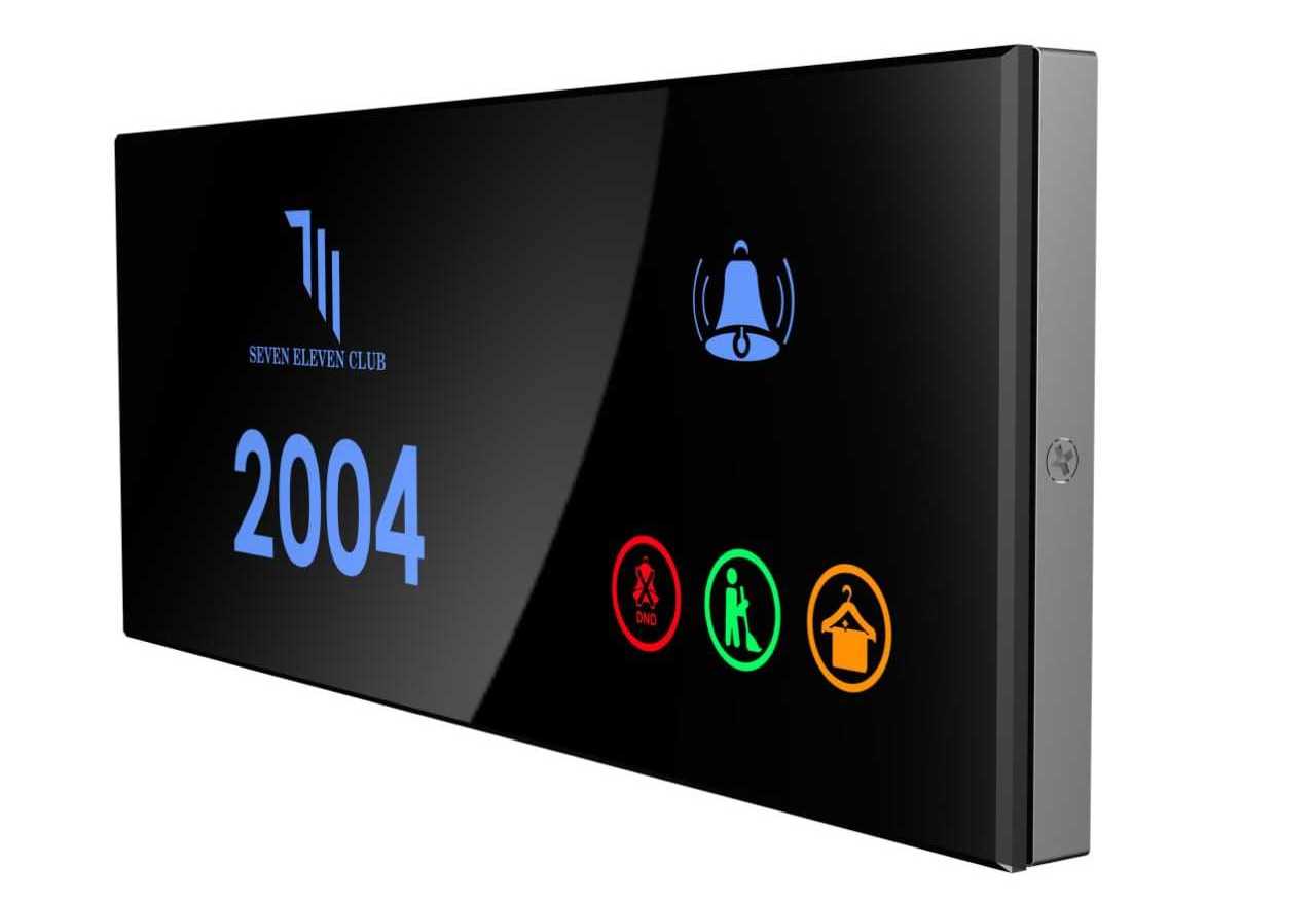 Hotel Doorbell with Touch Panel Do Not Disturb DND Doorbell system MUR touch panel Capacitive touch Toughened Crystal Glass