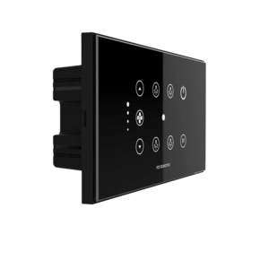 Tuya App Remote Control Black Smart Wall Switch TUYA Wifi 1 FAN/4 ON/OFF Switch from Indian seller and manufacturer