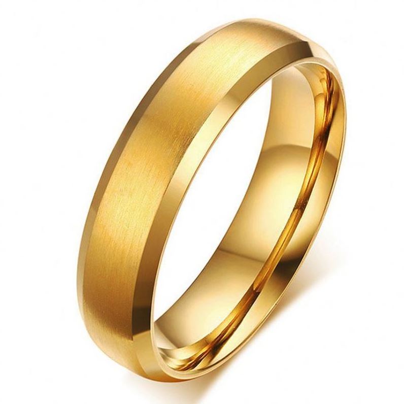 Hand Made Tungsten Wedding Ring 2/4/5/6/7/8mm Men Womens Couple Ring Gift 24K Gold Plated Band His or Her Gift