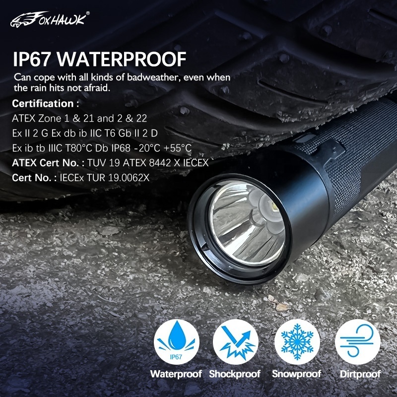 Rechargeable Tactical Light Durable Hard Anodizing Aircraft Grade Aviation Aluminum Mini Pocket Flashlight