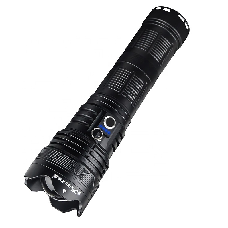 Unique Tactical Focused Intense Light Super Bright 5000 Lumen Long Range Hlm Powerful Flashlight