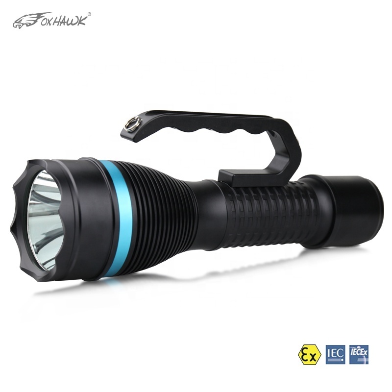 Torch Rechargeable Powerful Usb Charge Led Hand Lamp Handle Flashlight With Power Bank