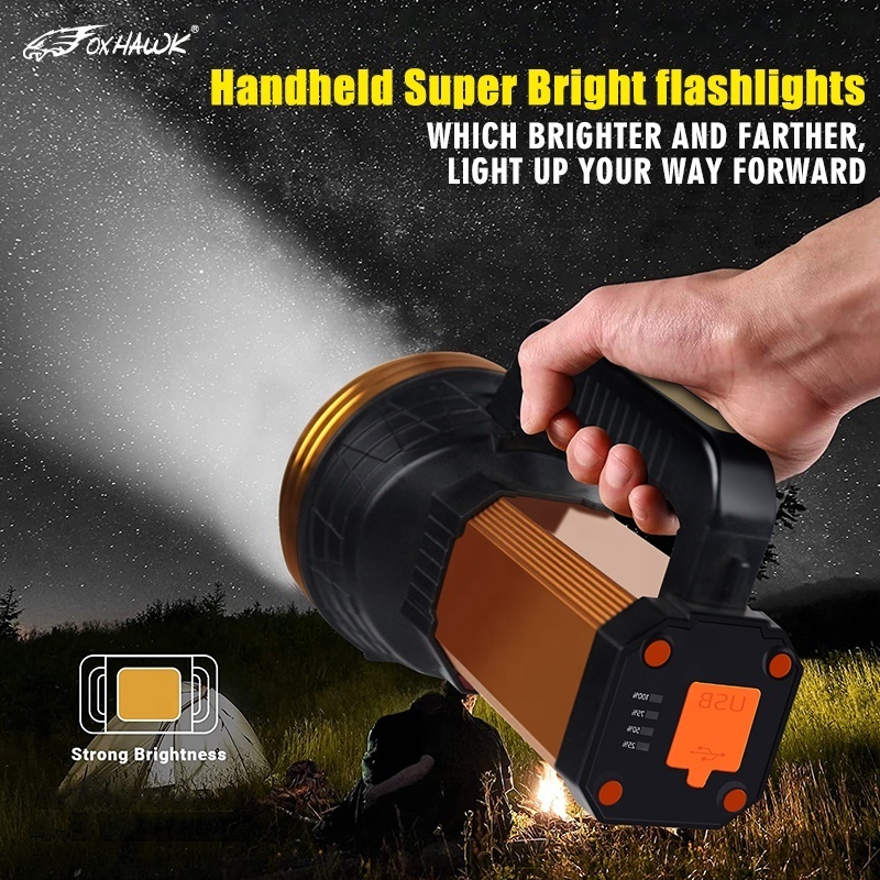 High Brightness Waterproof Lantern Torch Super Bright Portable Handheld Hand Light Flashlight