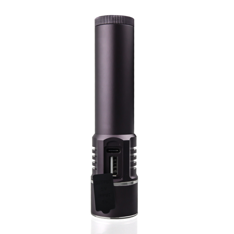 Long Range Self Defense Usb Rechargeable Battery Zoom Work Torch Light Lanterns Tactical Edc Led Flashlight