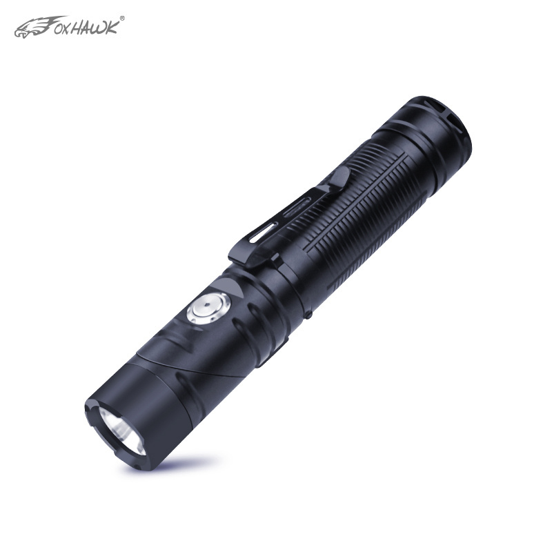 Foxhawk A2 1200 Lumens IP65 2200mAh Magnetic Swivel 90 Degree Pivoting Small USB Rechargeable Flashlight