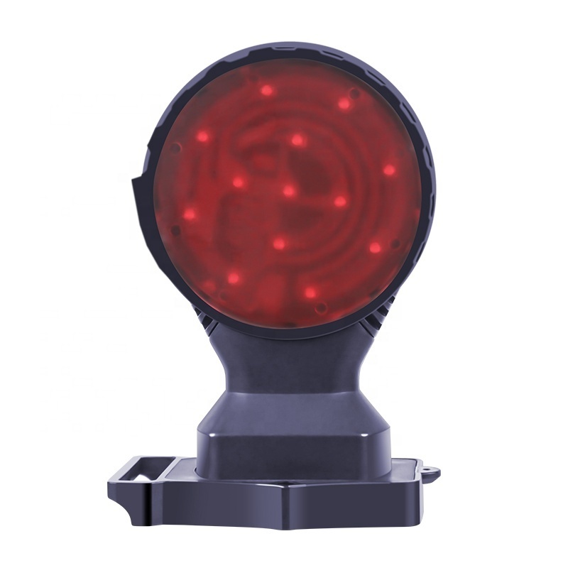 Warning Flashlight Emergency Construction Solar Outdoor Torch Red Light Signal Light