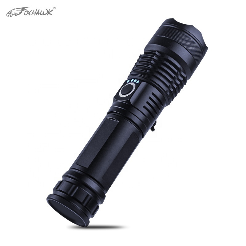 Zoomable 1000 Lumens Camping Anodizing Aircraft-Grade Aluminum Alloy Led Flashlight Usb C Xhp50 Led Flashlight