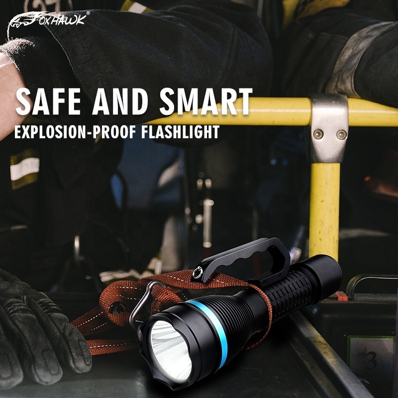 Compact Design Hunting Handle High Lumens Impressive Far-Range Rechargeable Torch Flashlight