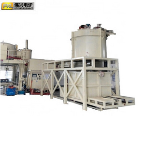 china aluminum alloy vertical type heating induction furnace for heat treatment