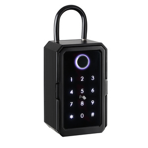 Wall Mounted APP Combination Portable Security Electronic Lock Key Box Fingerprint Password Smart Key Box