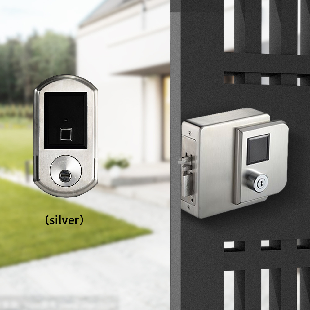 High security waterproof ttlock fingerprint gate smart digital door lock