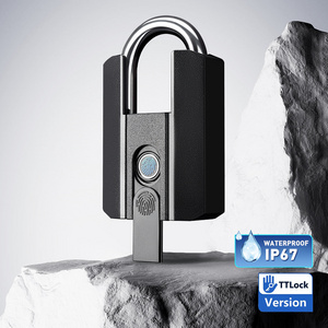 TTlock BLE APP Smart Padlock Waterproof IP67 Wholesale Manufacturer  Digital Combination Key Fingerprint Padlock