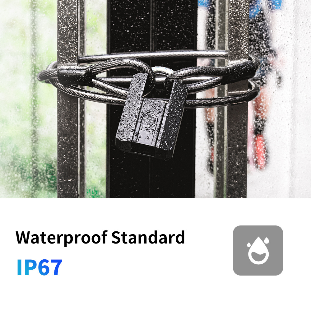 TTlock BLE APP Smart Padlock Waterproof IP67 Wholesale Manufacturer  Digital Combination Key Fingerprint Padlock