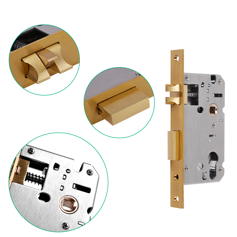 privacy 50 mm aluminum door lock mortise lock body stainless steel wooden iron aluminum door locks