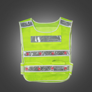 Night Version Traffic Work Security  Reflective Clothing Safety Vest With LED