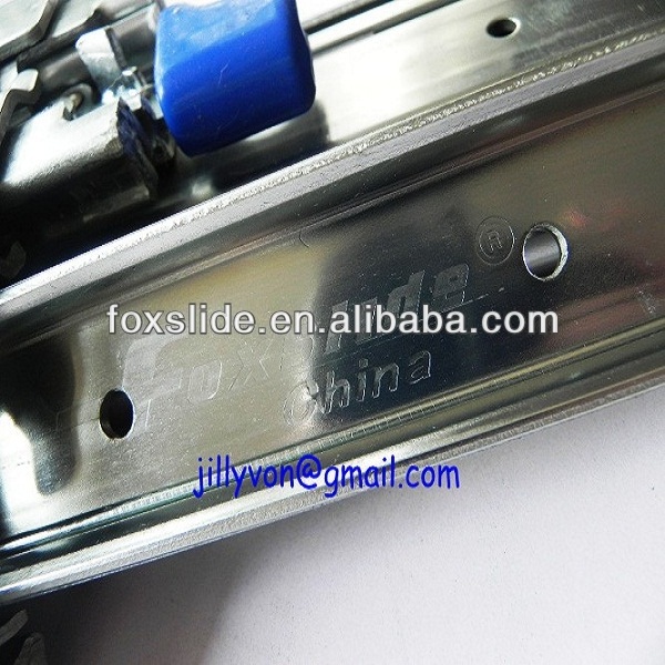 Premium OEM factory under mount or side mount heavy duty mechanical telescopic slide drawer slide with locking mechanism