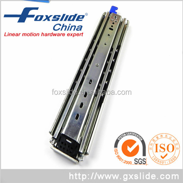 Premium OEM factory under mount or side mount heavy duty mechanical telescopic slide drawer slide with locking mechanism