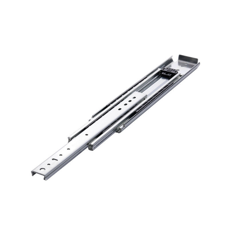 Low profile drawer slide 3 fold 76 mm tool less drawer slide undermount drawer slide push open