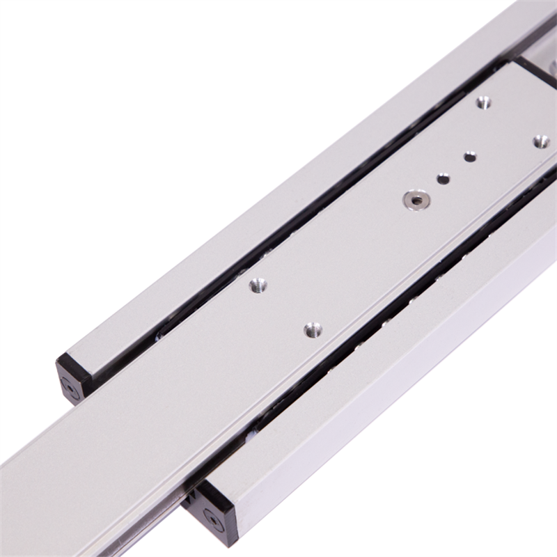 High bearing capacity aluminum alloy slides two sections heavy duty drawer slides with 60% extension