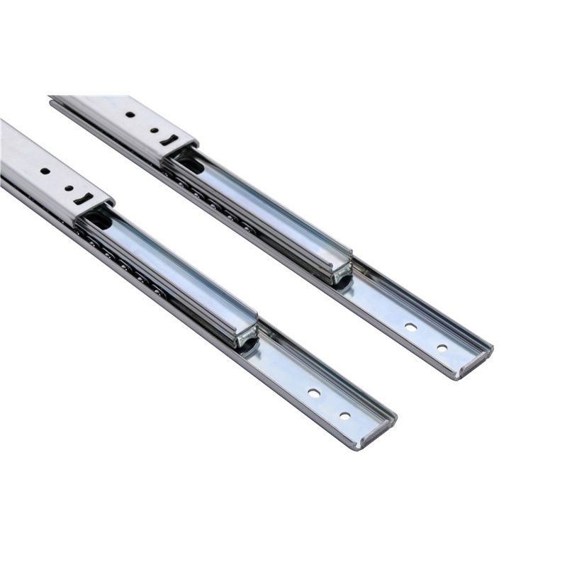 Double Layer Kitchen Cabinet Drawer Slide Parts Modern Kitchen Hardware 3 Folding Drawer Slides Stainless Steel / Steel 35.3 MM